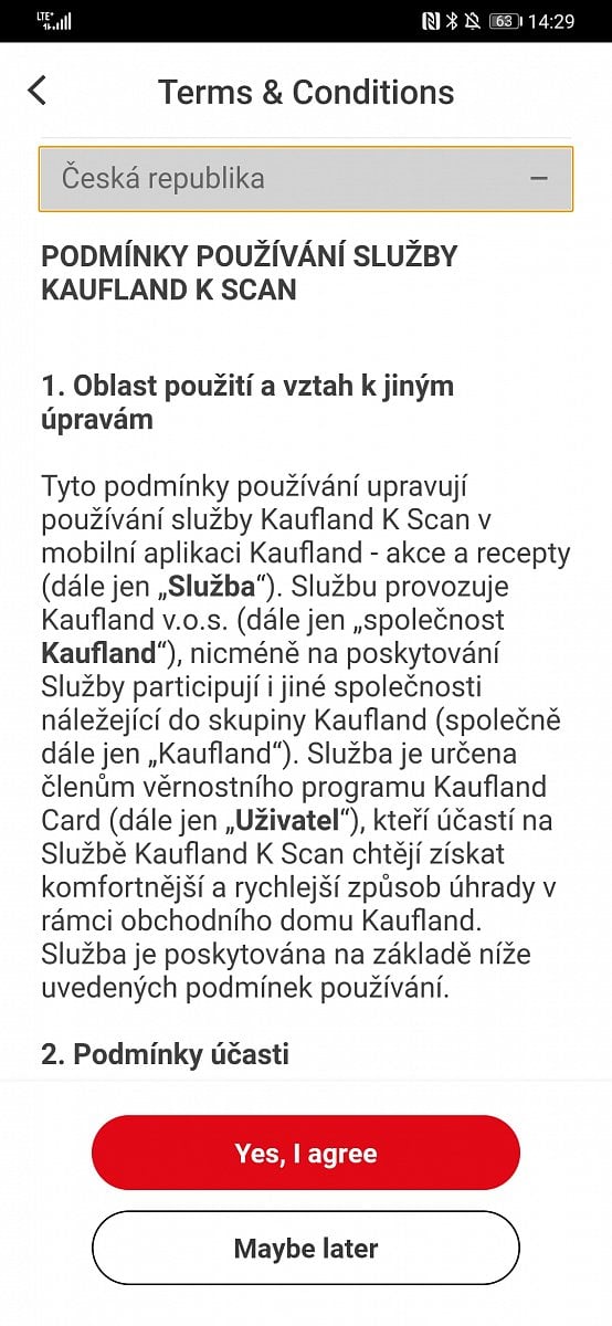 Kaufland a nakupování přes mobilní aplikaci a K-Scan