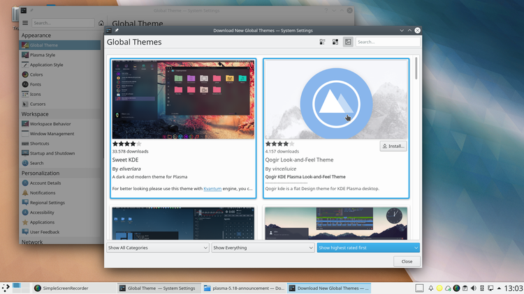 KDE Plasma 5.18 (finální)