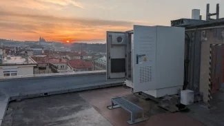 5G vysílač T-Mobile v centru Prahy