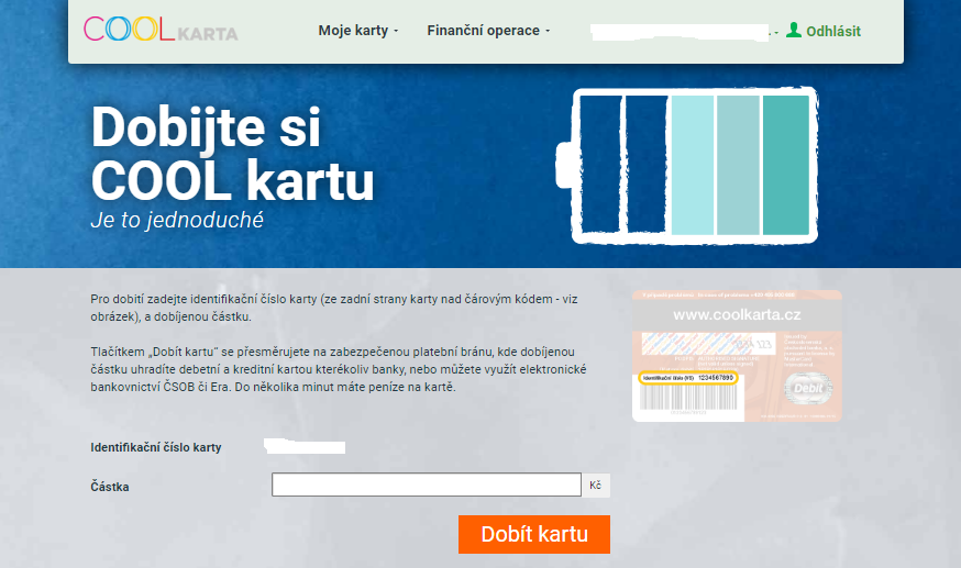 Dobíjení.