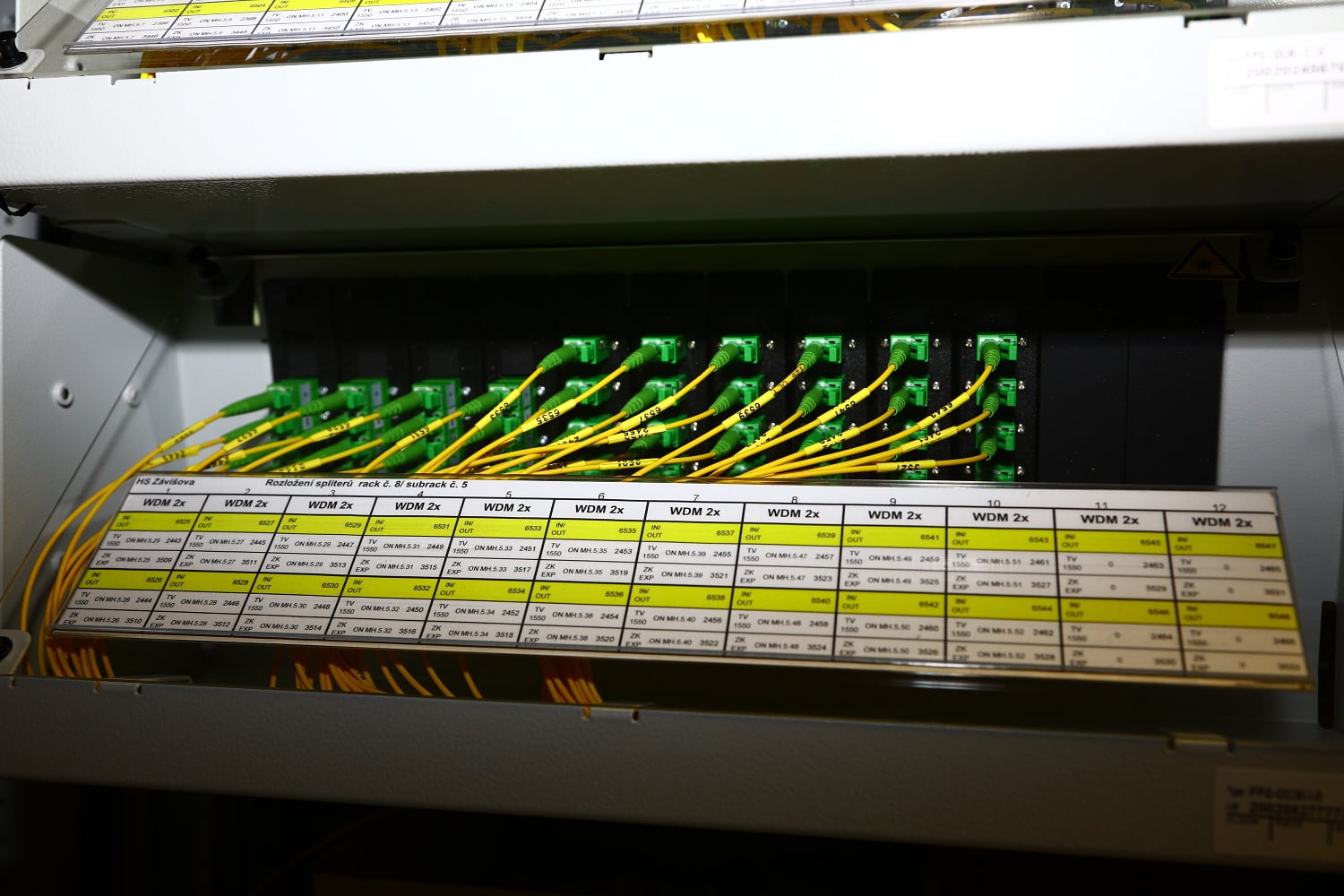 V Praze má UPC kromě headendu ještě asi deset menších přístupových bodů (POPů) s cca deseti racky, aby se všechna optika nemusela vodit až do centrály.