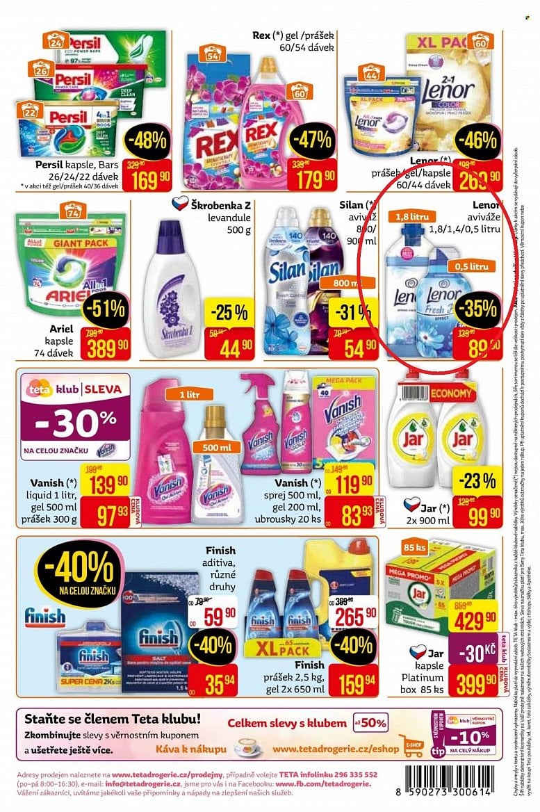 Letáky drogerie Teta
