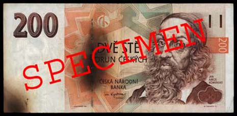 Působením ohně, tepla nebo kouře může dojít k běžnému i nestandardnímu poškození bankovky. Záleží na způsobu jejího poškození. Bankovka poškozená působením tepla nebo otevřeného ohně, u které nedošlo ke zmenšení plochy od obvodu bankovky směrem k jejímu středu (tj. nemá ohořelé okraje), je kvalifikována jako běžně poškozená. Jedná se o propálené bankovky (posuzují se jako běžně poškozené necelé bankovky, vyměněny budou, pokud je jejich plocha větší než 50%) a zahnědlé bankovky, u nichž je možné určit jejich pravost a platnost. Fyzická osoba (s výjimkou směnárníka) může přijetí takové bankovky odmítnout. Právnická osoba bankovku přijímá a nevrací do oběhu, pokud je celá; není-li celá, může přijetí bankovky odmítnout.