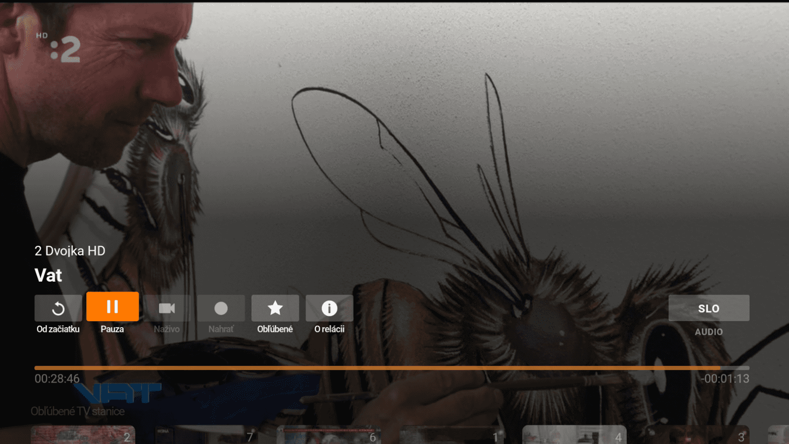 Uživatelské rozhraní TV boxu Orange Slovensko