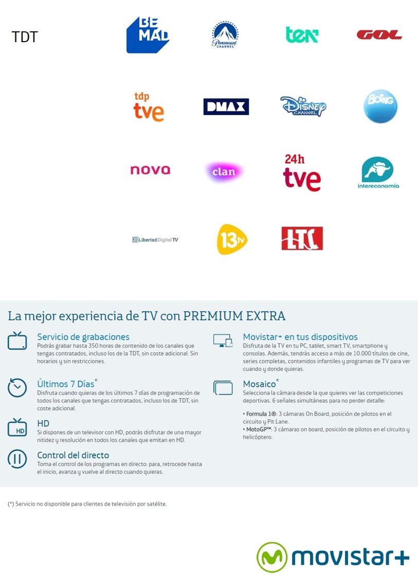 Movistar - programová nabídka