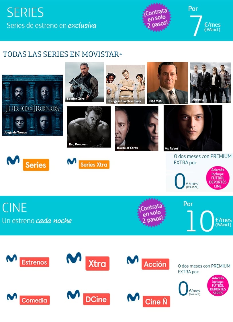 Movistar - programová nabídka