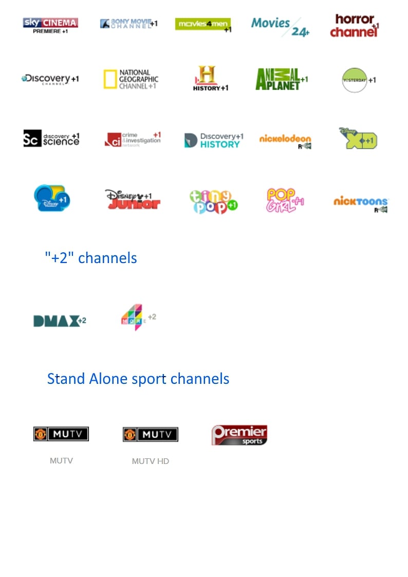 Programová nabídka Sky