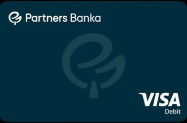 Design debetní karty Visa od Partners Banky (01/2025).