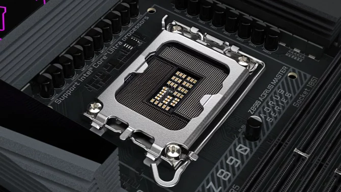 Socket LGA 1851 na desce Gigabyte