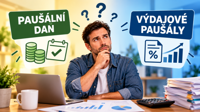 OSVČ, která přemýšlí, zda je pro ni výhodnější výdajový paušál, nebo paušální daň