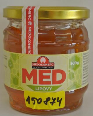 Medokomerc Med lipový 500 g. Kategorie: Falšované potraviny. Nevyhovující parametr:
delta d13C(fruktóza-glukóza), delta d13C (max.). Ve výrobku byl zjištěn nepovolený přídavek sladidel. Med nevyhověl specifikaci čistého medu. Do medu nesmí být přidány, s výjimkou jiného druhu medu, žádné jiné látky včetně přídatných látek. Výrobce: Medokomerc s.r.o., Čestín. Místo kontroly: Tesco Stores ČR a.s., Vimperk
