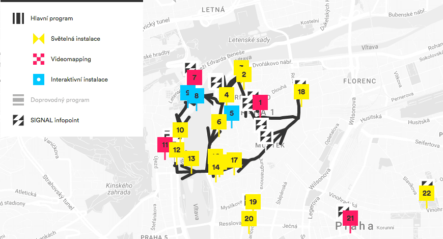 Sbírání dat pomocí Wi-Fi hotspotů na Signal Festivalu 2016