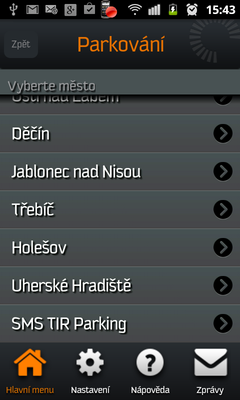 S aplikací zaparkujete především v menších městech