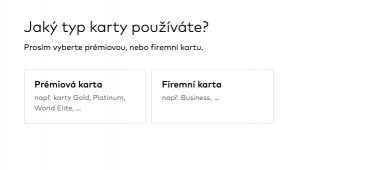Ruční výběr karty.