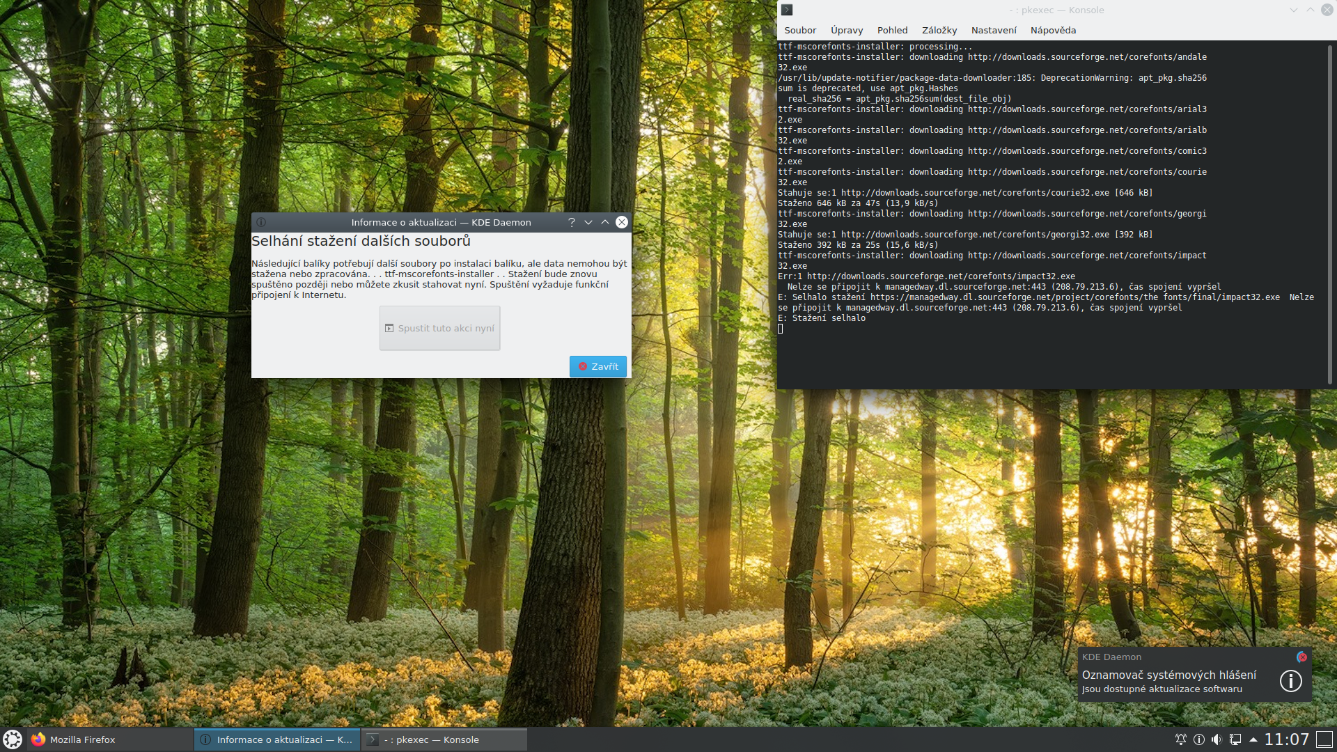 Greenie Linux 20.04 - potíže se SourceForge