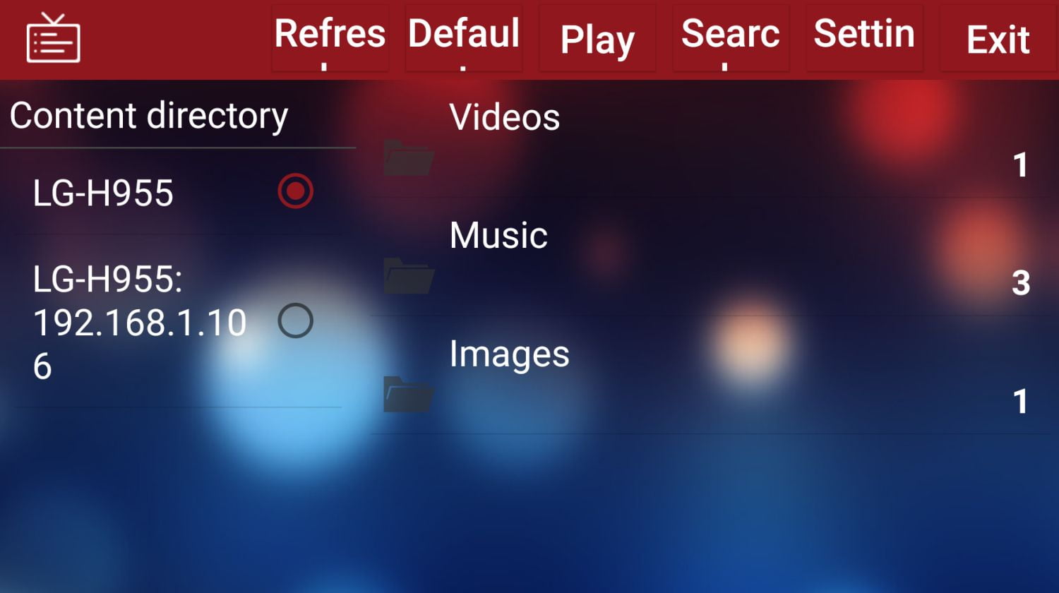 Toto menu se někdy ukáže po stlačení Exit v tom předchozím, jindy při spuštění aplikace a jindy vůbec. Pokud zde klepnete na Exit, aplikaci ukončíte.
