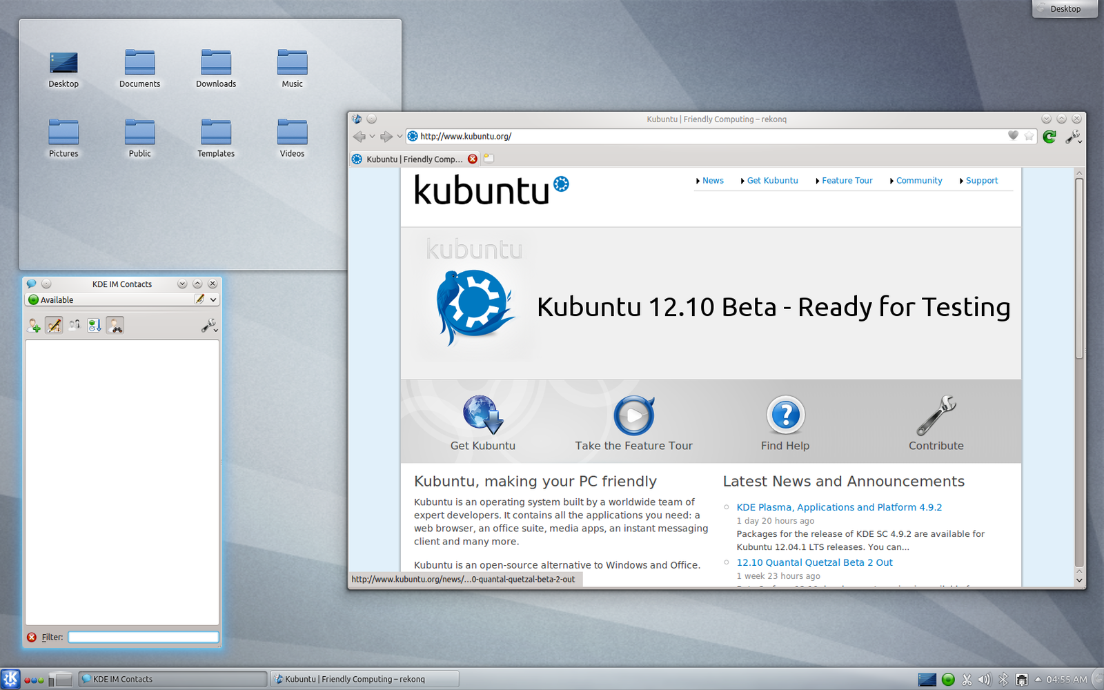 Kubuntu 12.10 (Quantal Quetzal)