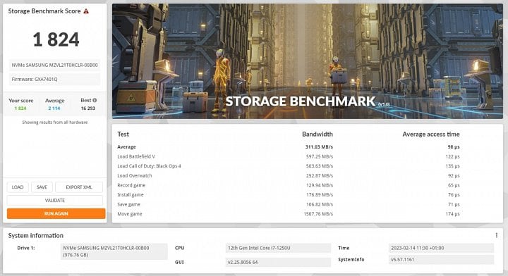 3DMark Storage Benchmark (zdroj: Cnews)