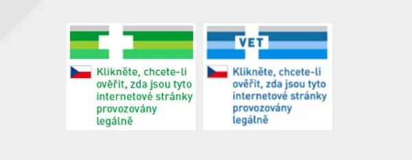 Pokud si chcete být jistí, že na internetu kupujete legální léky, hledejte na stránkách online lékáren tato dvě loga lékového ústavu. Kliknutím na ně si můžete lékárnu ověřit přímo na webu státní lékové autority.