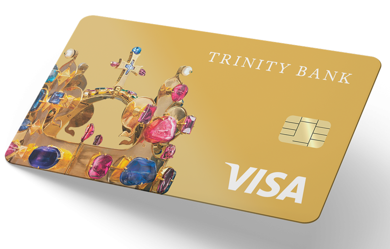 Debetní karta Visa Gold od TRINITY BANK (08/2026)