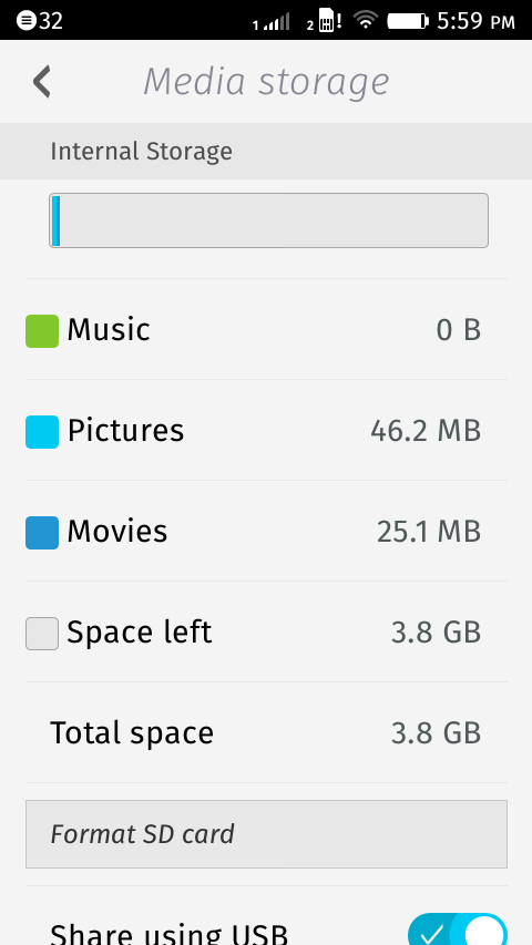 Internal: tato paměť by se nejspíše mohla zcela zrušit a uvolnit pro aplikace.
