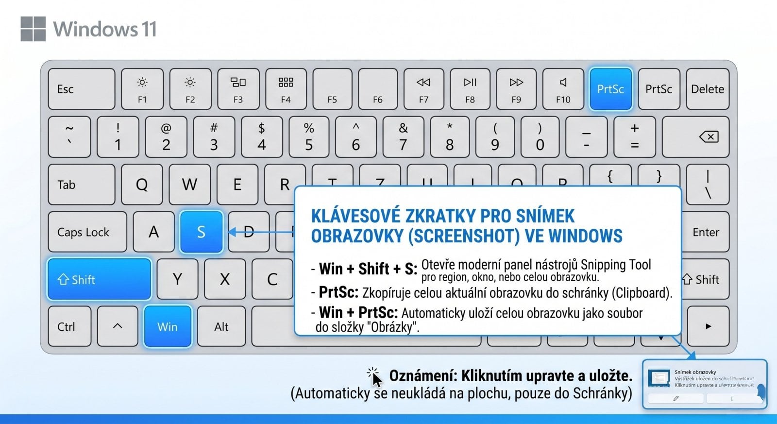 Screenshot na PC s Windows