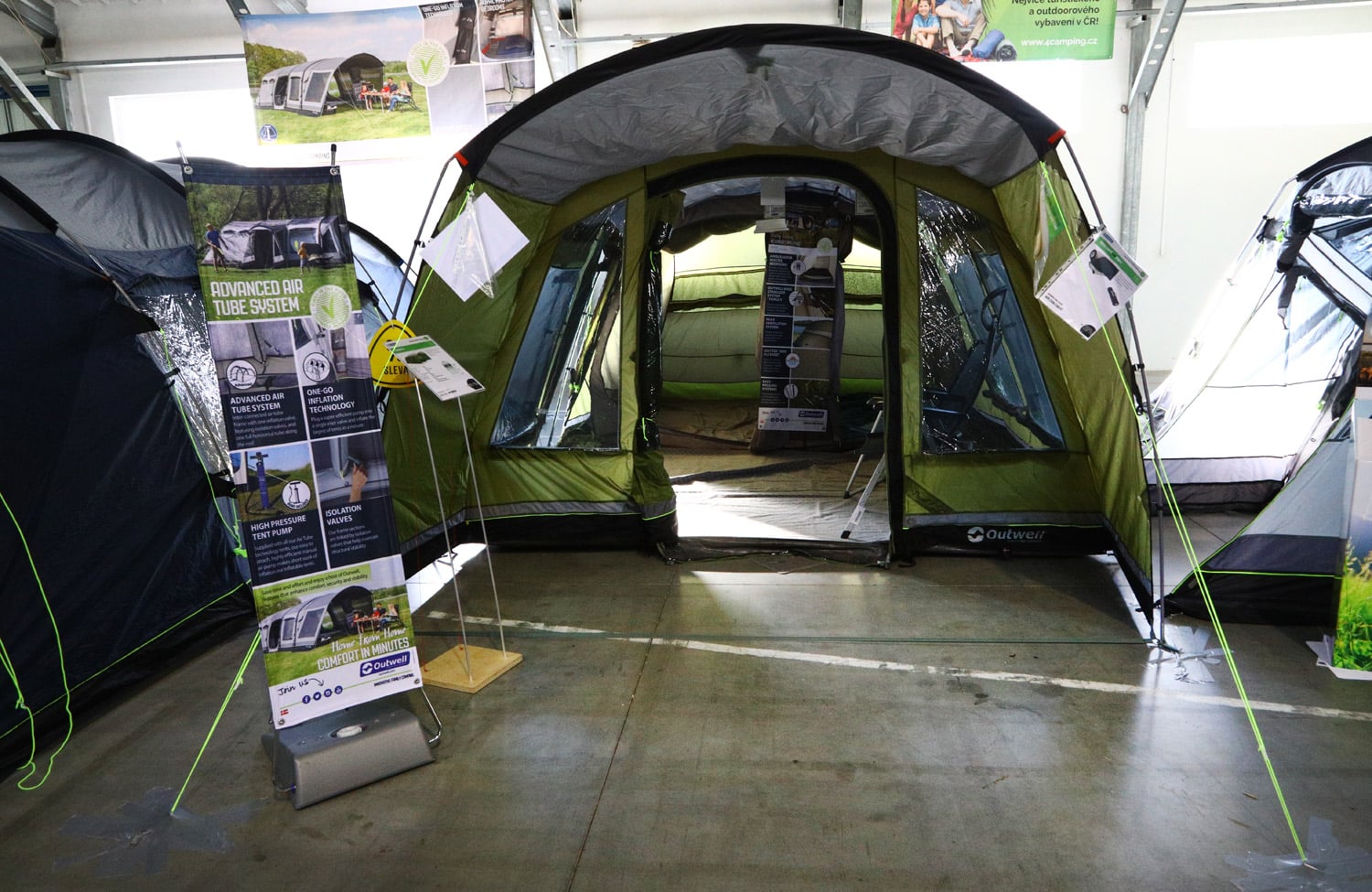Na Výstavě stanů můžete vybírat z 320 modelů postavených stanů všech velikostí.