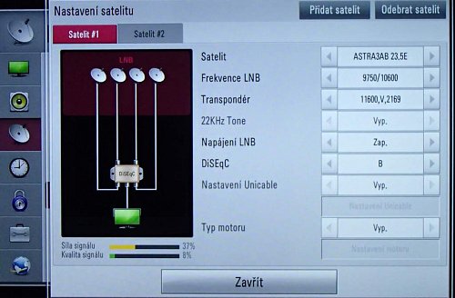 „Družici“ lehce přidáte či odeberete (celkem můžete mít až čtyři) a jak je na tomto snímku dobře vidět, v přehledné nabídce manuálně upravíte i potřebné parametry. Nechybí ani zobrazení kvality a síly signálu.