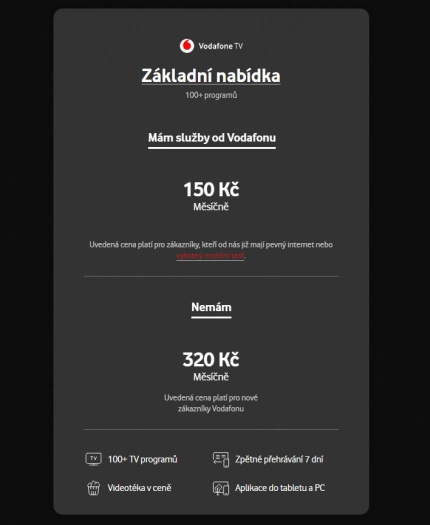 Vodafone TV - základ