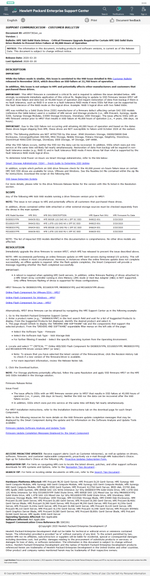 2020-03-HPE-Bulletin-Critical-Firmware-Upgrade-Required-for-Cert