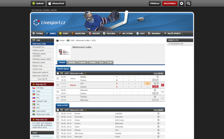 Kde sledovat MS hokej 2018