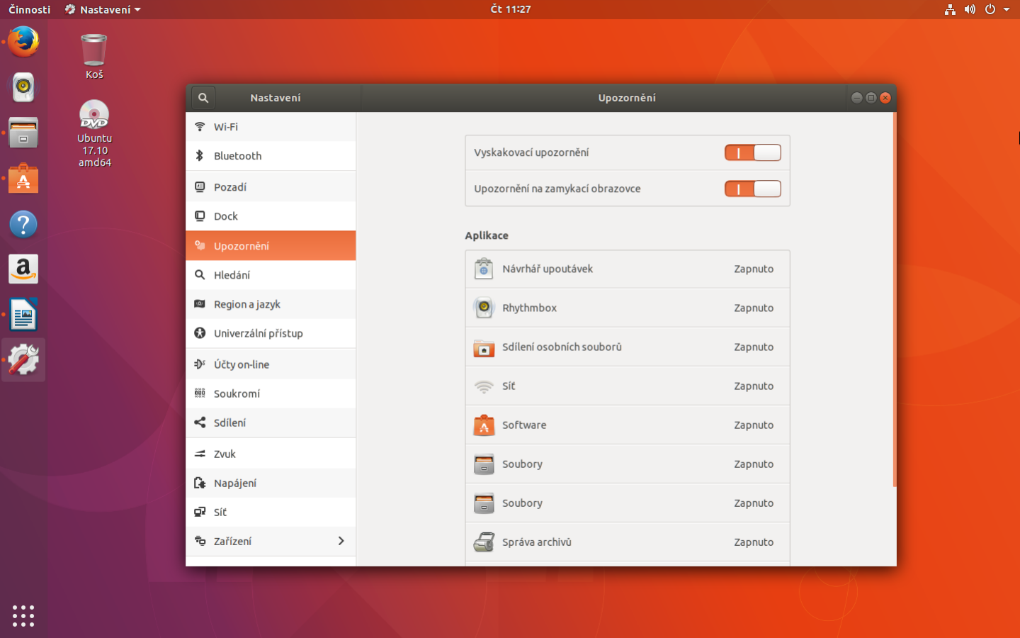 Ubuntu 17.10 Artful Aardvark (Desktop)