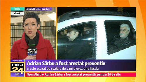 O uvalení třicetidenní preventivní vazby na Adriana Sarbua dnes rozhodl v ranních hodinách odvolací soud