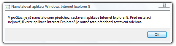 Nejdříve je nutno anglickou verzi odinstalovat