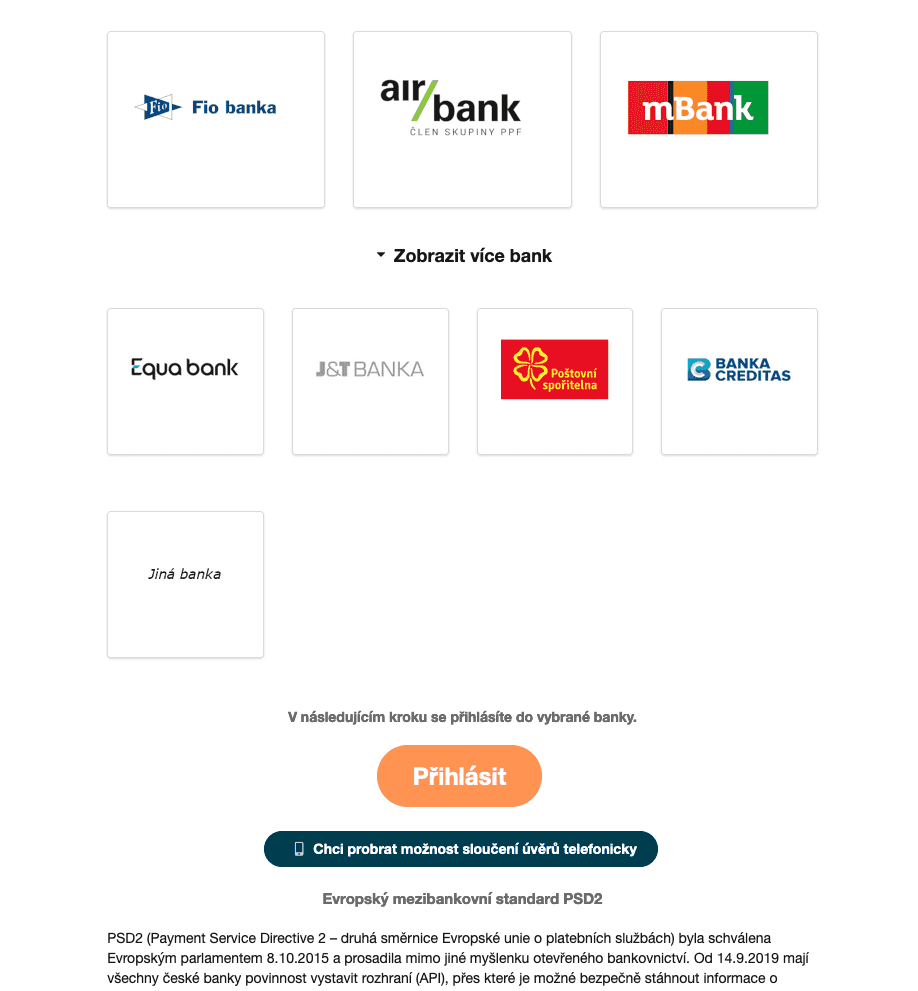 Expobank. Proces žádosti o refinancování je plně digitální a probíhá online.