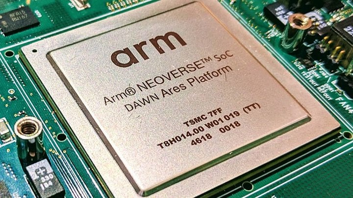 Procesor vývojové platformy Arm Neoverse N1 Dawn Ares zdroj ServeTheHome 1600