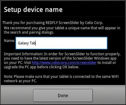 REDFLY ScreenSlider - setup