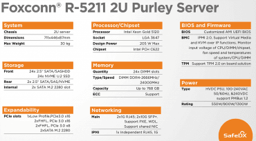 Foxconn R-5211 2U Purley Server