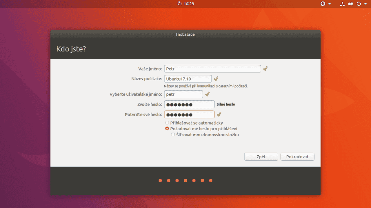 Ubuntu 17.10 Artful Aardvark (Instalace)