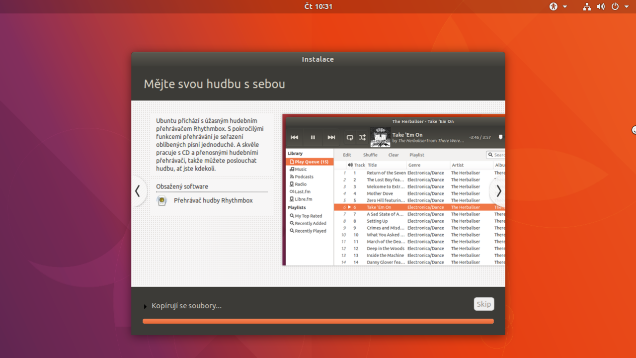 Ubuntu 17.10 Artful Aardvark (Instalace)