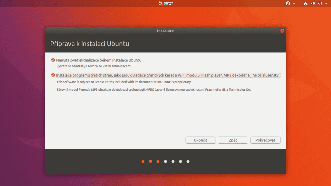 Ubuntu 17.10 Artful Aardvark (Instalace)