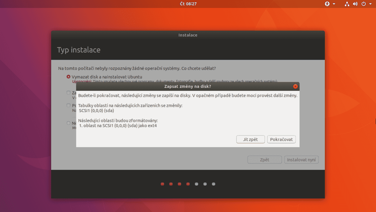 Ubuntu 17.10 Artful Aardvark (Instalace)