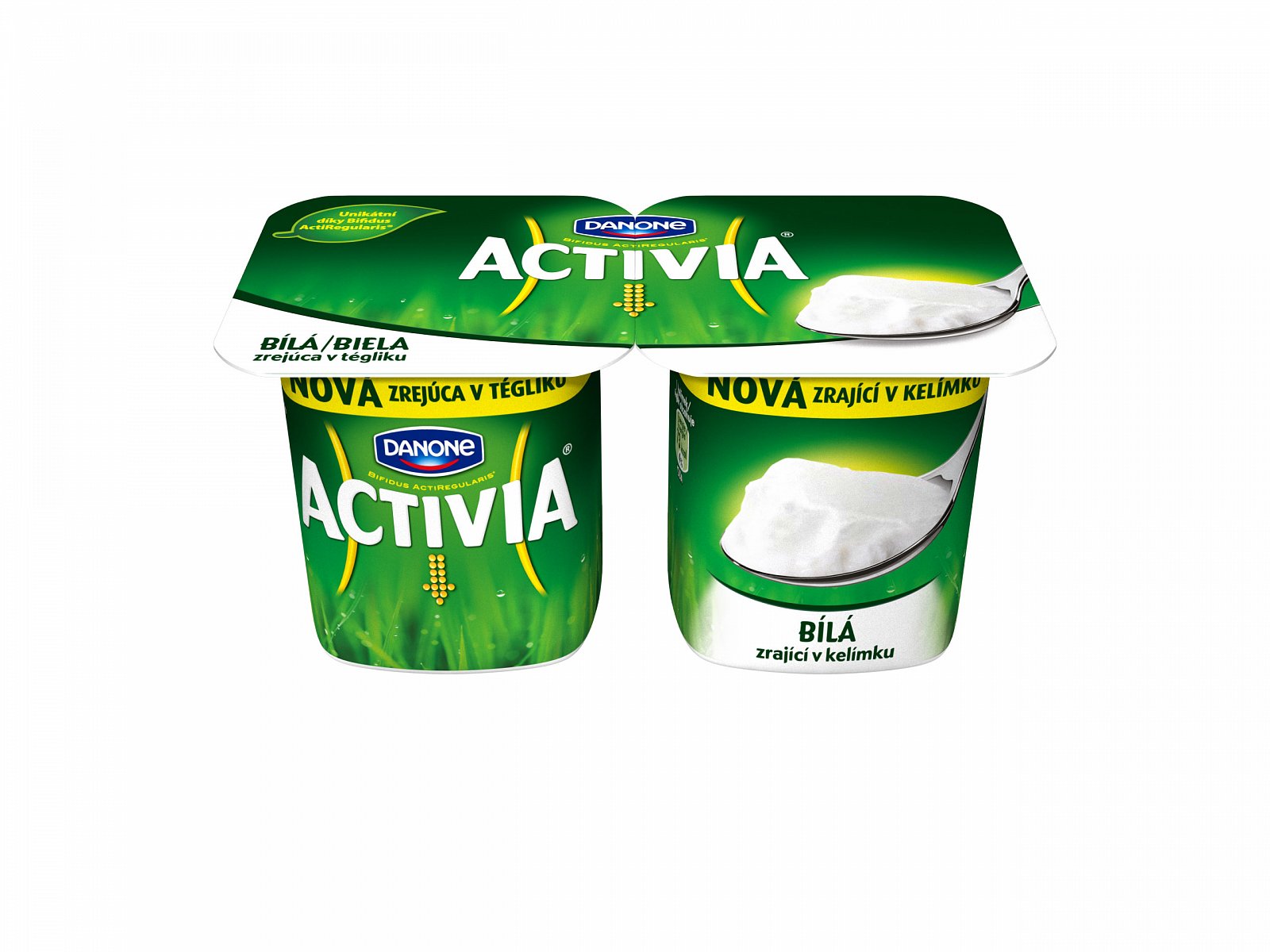 Activia zrající v kelímku