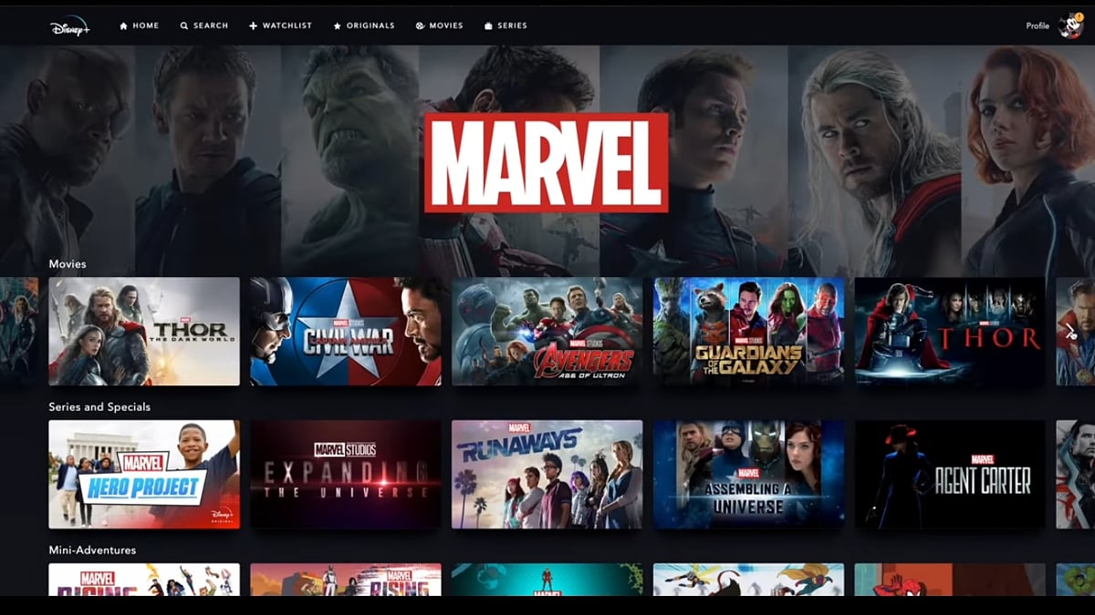 Produkce Marvel v Disney+