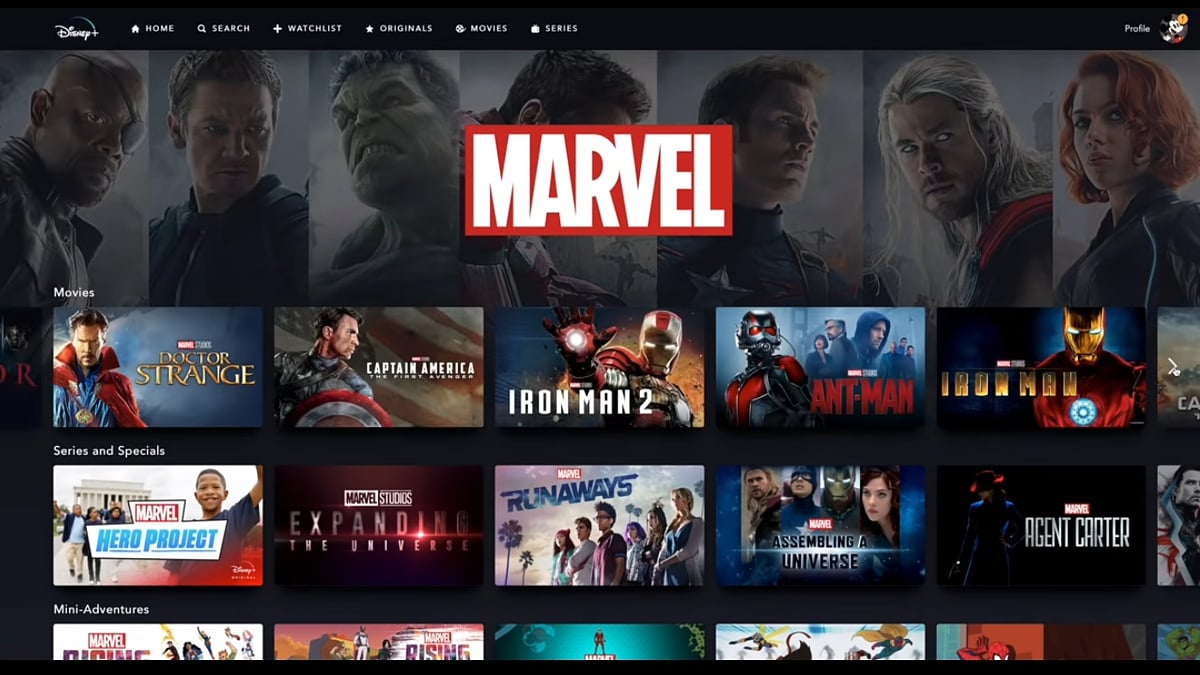 Produkce Marvel v Disney+