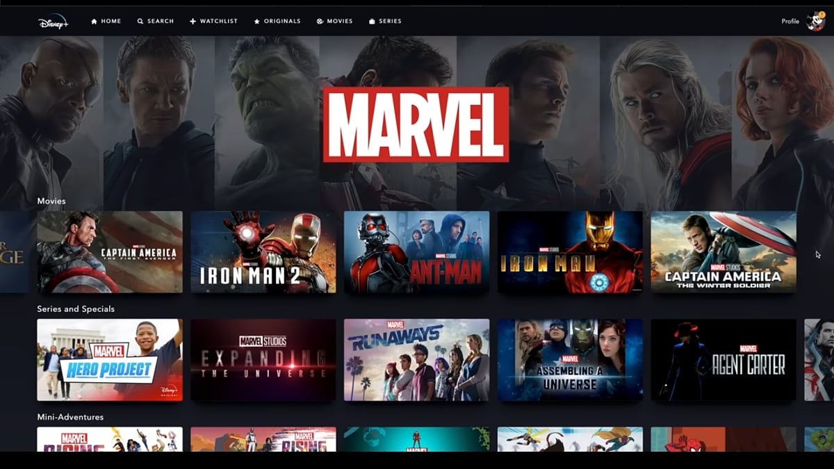 Produkce Marvel v Disney+