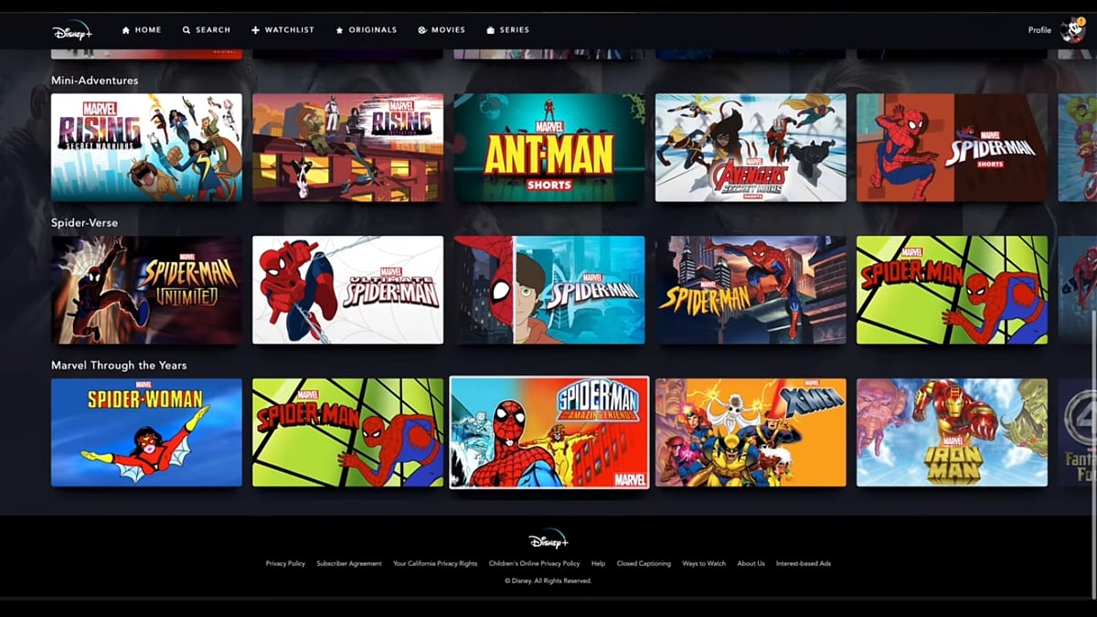 Produkce Marvel v Disney+