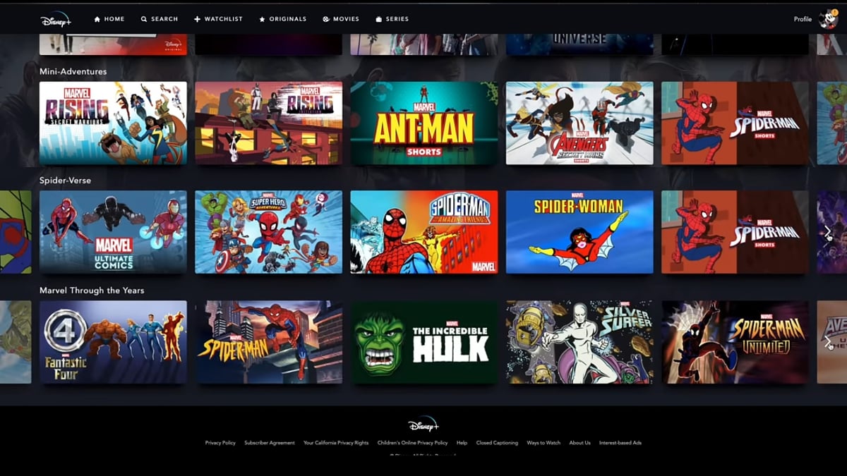 Produkce Marvel v Disney+