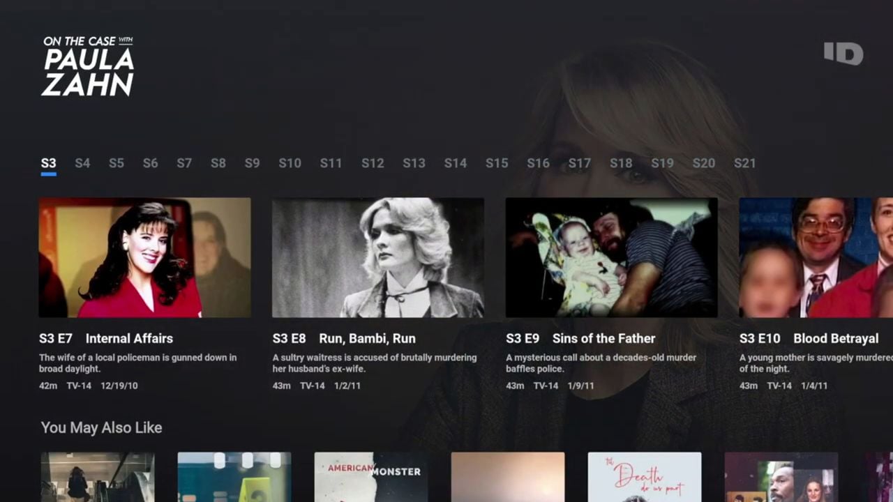 Služba Discovery+ (standardní aplikace)