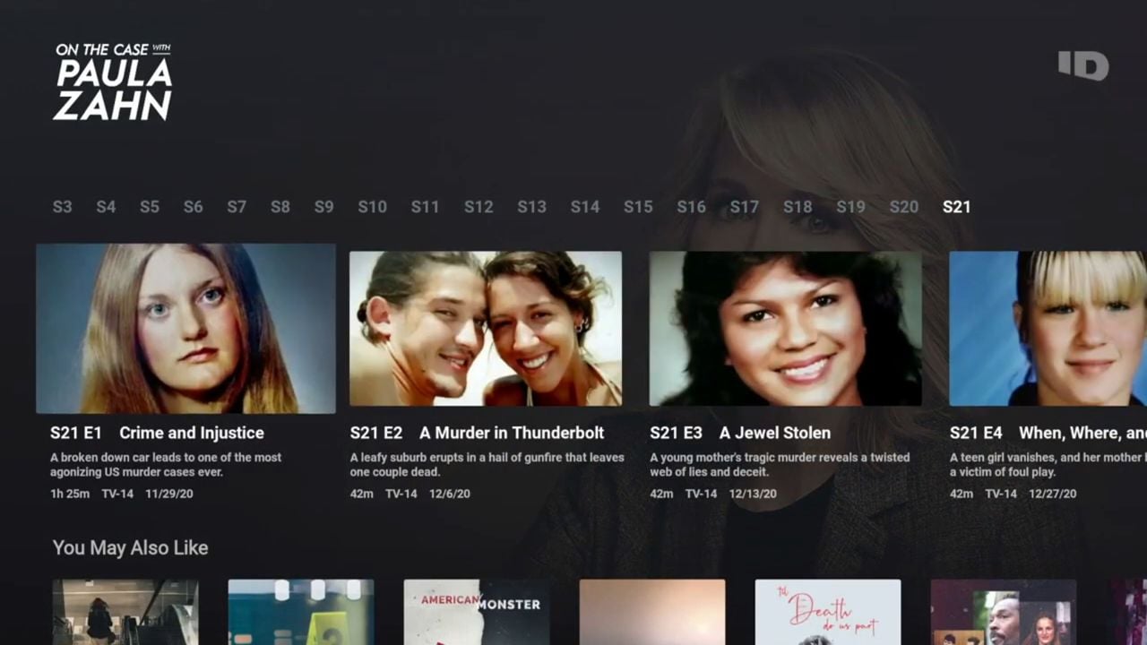 Služba Discovery+ (standardní aplikace)